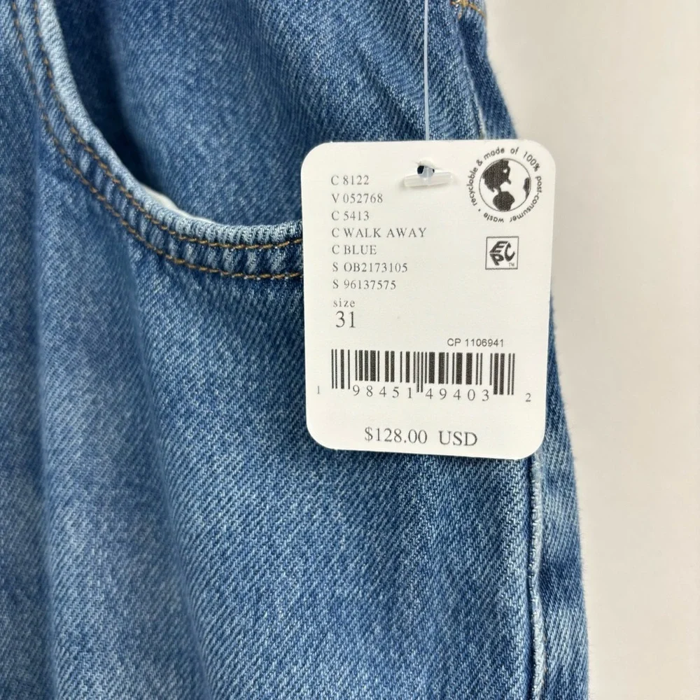 We The Free The Stride Jean Wide Leg Blue 31 NWT